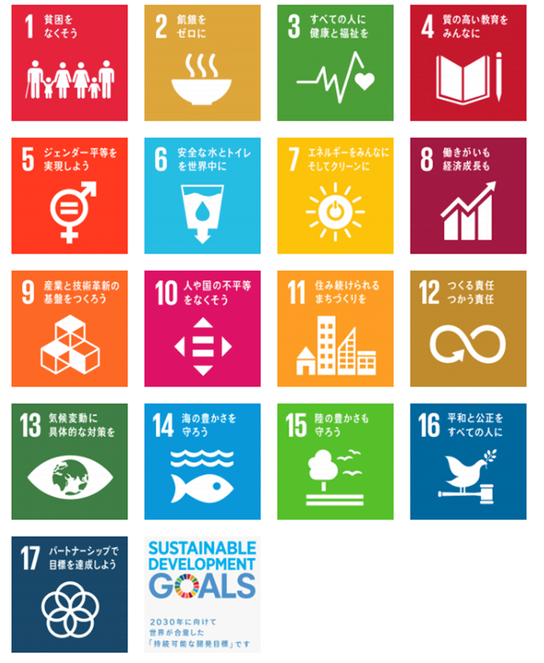 SDGsの17の目標